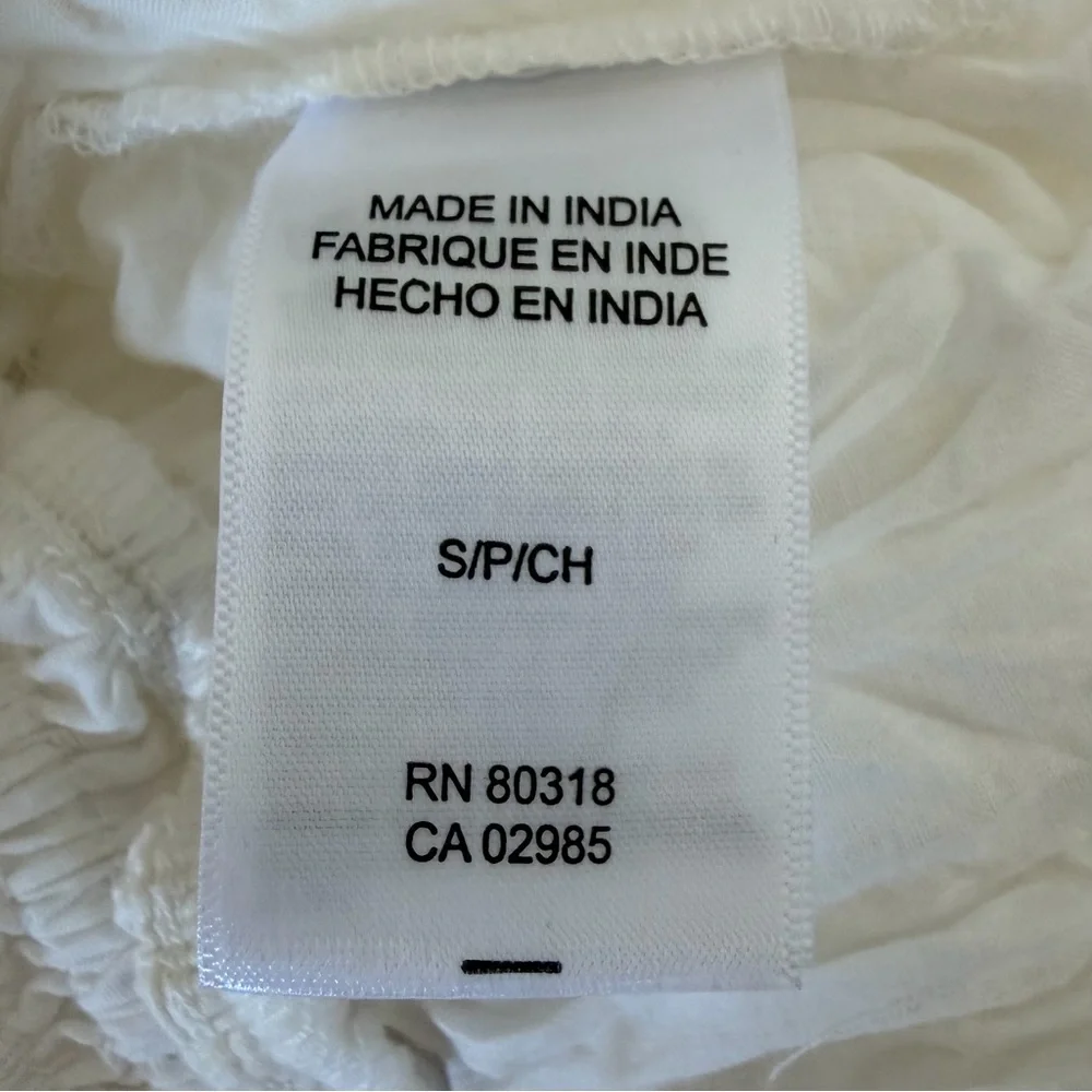 Lucky Brand White Cotton Maxi Skirt Broomstick Maxi size S - Picture 8 of 10